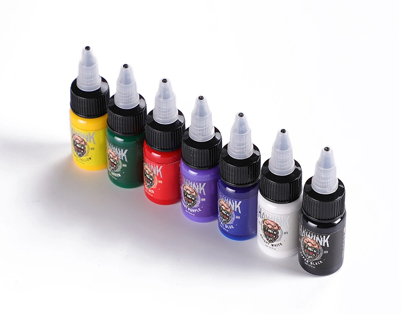 OEM Hawink Tattoo Ink Wholesale Best Quality 7 Colors/Set Microblading Tattoo Pigment Ink Reach SDS