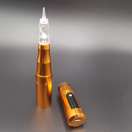 Mais novo kit de máquina de tatuagem elétrica digital sem fio ajustável microblading caneta para delineador de sobrancelhas ombré